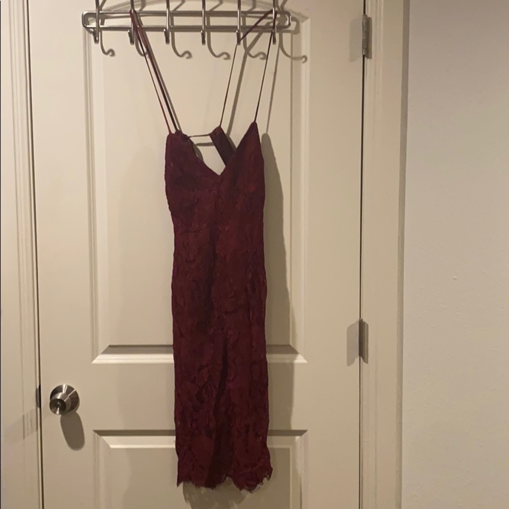 Red Lace Bodycon Dress
